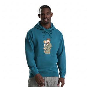 Custom Names Dad & Son Fathers Day Printed Style Hoodie