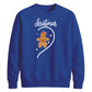 Gingerbread Girl Swirl Heart Christmas Unisex Sweatshirt