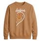 Gingerbread Girl Swirl Heart Christmas Unisex Sweatshirt