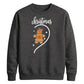 Gingerbread Girl Swirl Heart Christmas Unisex Sweatshirt