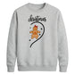 Gingerbread Girl Swirl Heart Christmas Unisex Sweatshirt