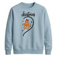 Gingerbread Girl Swirl Heart Christmas Unisex Sweatshirt