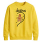 Gingerbread Girl Swirl Heart Christmas Unisex Sweatshirt