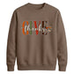 Give thanks cursive leaf art Thanksgiving Unisex Sweatshirt