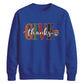 Give thanks cursive leaf art Thanksgiving Unisex Sweatshirt
