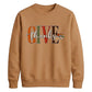 Give thanks cursive leaf art Thanksgiving Unisex Sweatshirt