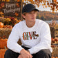 Give thanks cursive leaf art Thanksgiving Unisex Sweatshirt