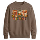 Give thanks turkey bow art Thanksgiving Unisex Sweatshirt