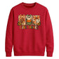 Give thanks turkey bow art Thanksgiving Unisex Sweatshirt