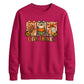 Give thanks turkey bow art Thanksgiving Unisex Sweatshirt