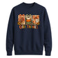 Give thanks turkey bow art Thanksgiving Unisex Sweatshirt