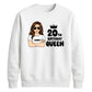 Glam Birthday Queen Personliased Happy Birthday Sweatshirt
