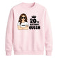 Glam Birthday Queen Personliased Happy Birthday Sweatshirt