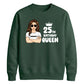 Glam Birthday Queen Personliased Happy Birthday Sweatshirt