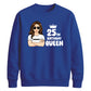 Glam Birthday Queen Personliased Happy Birthday Sweatshirt
