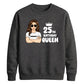 Glam Birthday Queen Personliased Happy Birthday Sweatshirt