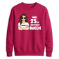 Glam Birthday Queen Personliased Happy Birthday Sweatshirt