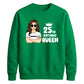 Glam Birthday Queen Personliased Happy Birthday Sweatshirt