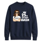 Glam Birthday Queen Personliased Happy Birthday Sweatshirt