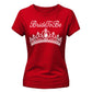 Glamorous Tiara Pearl Motif Engagement Bride Ladies T-Shirt