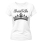 Glamorous Tiara Pearl Motif Engagement Bride Ladies T-Shirt