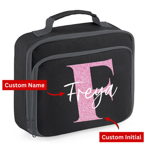 Kids Lunch Bag with Custom Initial & Name Insulated Lunch Bag Cooler Box