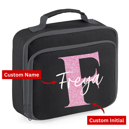 Kids Lunch Bag with Custom Initial & Name Insulated Lunch Bag Cooler Box