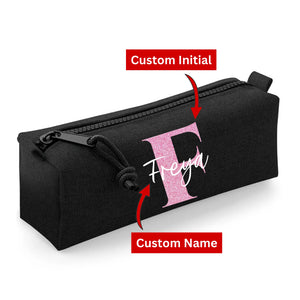 Kids Pencil Case with Custom Initial & Name