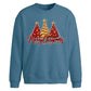 Glittering red and gold trees Christmas Oversized Sweatshirt