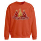 Glittering red and gold trees Christmas Oversized Sweatshirt