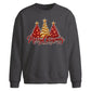 Glittering red and gold trees Christmas Oversized Sweatshirt