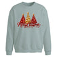 Glittering red and gold trees Christmas Oversized Sweatshirt