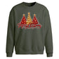 Glittering red and gold trees Christmas Oversized Sweatshirt