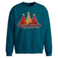 Glittering red and gold trees Christmas Oversized Sweatshirt