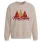 Glittering red and gold trees Christmas Oversized Sweatshirt