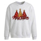 Glittering red and gold trees Christmas Oversized Sweatshirt
