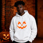 Glowing spooky jack-o-lantern face Halloween Unisex Hoodie