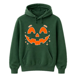 Glowing spooky jack-o-lantern face Halloween Unisex Hoodie