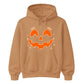 Glowing spooky jack-o-lantern face Halloween Unisex Hoodie