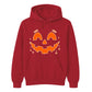 Glowing spooky jack-o-lantern face Halloween Unisex Hoodie