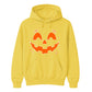 Glowing spooky jack-o-lantern face Halloween Unisex Hoodie