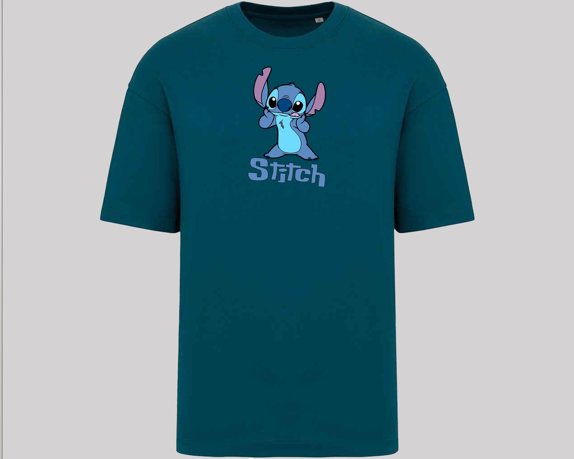 Stitch T-Shirt, Cute Alien Oversized Tee for Fans,100% Organic Cotton Unisex Graphic Shirt, Cool Cartoon Shirt for Stitch Lovers M8404