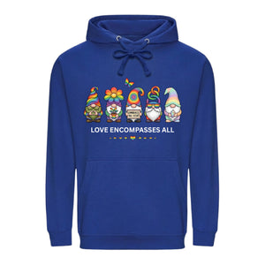 Gnomes Embrace All Love Squad Pride Month Unisex Hoodie
