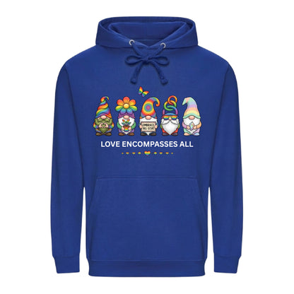 Gnomes Embrace All Love Squad Pride Month Unisex Hoodie