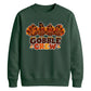 Gobble crew turkey family art Thanksgiving Unisex Sweatshirt