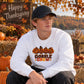 Gobble crew turkey family art Thanksgiving Unisex Sweatshirt