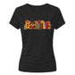 Gobble turkey autumn leaf print Thanksgiving Ladies T-Shirt