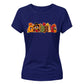 Gobble turkey autumn leaf print Thanksgiving Ladies T-Shirt