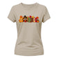 Gobble turkey autumn leaf print Thanksgiving Ladies T-Shirt