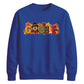 Gobble turkey pumpkin print Thanksgiving Unisex Sweatshirt